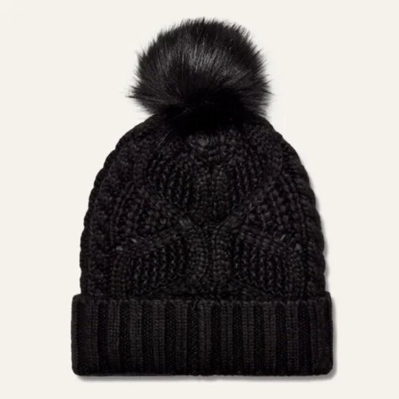 UGG Women's Cable Beanie With Pom - Picture 3 of 8